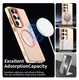 Samsung Galaxy S25 Ultra Hoesje MagSafe Backcover Semi-Transparant & Oranje afbeelding 4