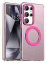 Samsung Galaxy S25 Ultra Hoesje MagSafe Backcover Semi-Transparant & Roze