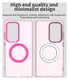 Samsung Galaxy S25 Ultra Hoesje MagSafe Backcover Semi-Transparant & Roze afbeelding 10