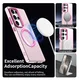 Samsung Galaxy S25 Ultra Hoesje MagSafe Backcover Semi-Transparant & Roze afbeelding 6