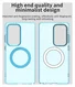 Samsung Galaxy S25 Ultra Hoesje MagSafe Backcover Semi-Transparant & Blauw afbeelding 10