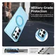 Samsung Galaxy S25 Ultra Hoesje MagSafe Backcover Semi-Transparant & Blauw afbeelding 4
