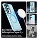 Samsung Galaxy S25 Ultra Hoesje MagSafe Backcover Semi-Transparant & Blauw afbeelding 6
