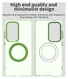 Samsung Galaxy S25 Ultra Hoesje MagSafe Backcover Semi-Transparant & Groen afbeelding 10