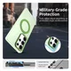 Samsung Galaxy S25 Ultra Hoesje MagSafe Backcover Semi-Transparant & Groen afbeelding 4