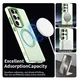 Samsung Galaxy S25 Ultra Hoesje MagSafe Backcover Semi-Transparant & Groen afbeelding 5