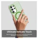 Samsung Galaxy S25 Ultra Hoesje MagSafe Backcover Semi-Transparant & Groen afbeelding 9