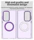 Samsung Galaxy S25 Ultra Hoesje MagSafe Backcover Semi-Transparant & Paars afbeelding 10