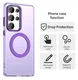 Samsung Galaxy S25 Ultra Hoesje MagSafe Backcover Semi-Transparant & Paars afbeelding 2