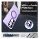 Samsung Galaxy S25 Ultra Hoesje MagSafe Backcover Semi-Transparant & Paars afbeelding 4