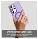 Samsung Galaxy S25 Ultra Hoesje MagSafe Backcover Semi-Transparant & Paars afbeelding 9