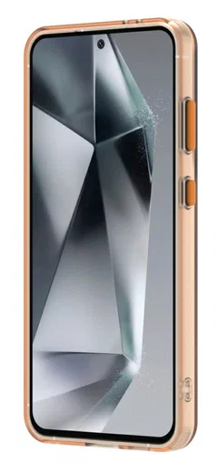 Samsung Galaxy S25 / S24 Hoesje MagSafe Backcover Semi-Transparant & Oranje afbeelding 10