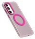 Samsung Galaxy S25 / S24 Hoesje MagSafe Backcover Semi-Transparant & Roze afbeelding 8