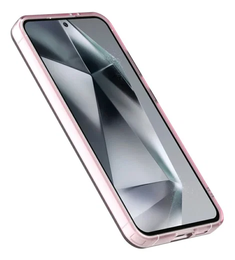 Samsung Galaxy S25 / S24 Hoesje MagSafe Backcover Semi-Transparant & Roze afbeelding 9