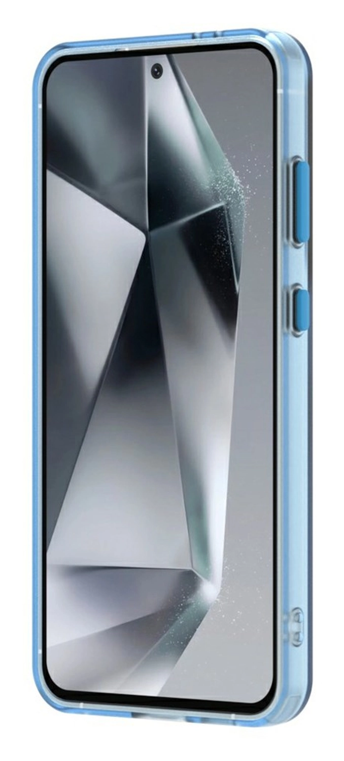 Samsung Galaxy S25 / S24 Hoesje MagSafe Backcover Semi-Transparant & Blauw afbeelding 10