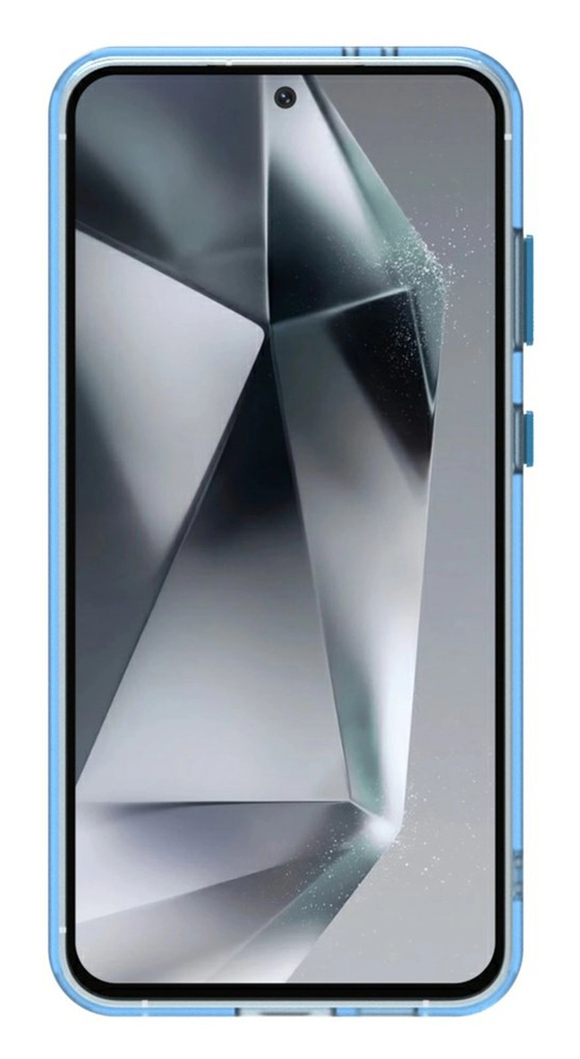 Samsung Galaxy S25 / S24 Hoesje MagSafe Backcover Semi-Transparant & Blauw afbeelding 4