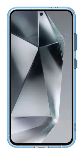 Samsung Galaxy S25 / S24 Hoesje MagSafe Backcover Semi-Transparant & Blauw afbeelding 4