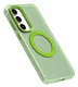 Samsung Galaxy S25 / S24 Hoesje MagSafe Backcover Semi-Transparant & Groen afbeelding 8