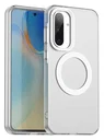 Samsung Galaxy A56 / A36 Hoesje MagSafe Backcover Semi-Transparant & Wit