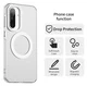 Samsung Galaxy A56 / A36 Hoesje MagSafe Backcover Semi-Transparant & Wit afbeelding 2