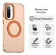 Samsung Galaxy A56 / A36 Hoesje MagSafe Backcover Semi-Transparant & Oranje afbeelding 2