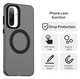 Samsung Galaxy A56 / A36 Hoesje MagSafe Backcover Semi-Transparant & Zwart afbeelding 2