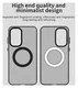 Samsung Galaxy A56 / A36 Hoesje MagSafe Backcover Semi-Transparant & Zwart afbeelding 9
