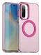 Samsung Galaxy A56 / A36 Hoesje MagSafe Backcover Semi-Transparant & Roze afbeelding 1