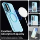 Samsung Galaxy A56 / A36 Hoesje MagSafe Backcover Semi-Transparant & Blauw afbeelding 3