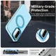Samsung Galaxy A56 / A36 Hoesje MagSafe Backcover Semi-Transparant & Blauw afbeelding 2