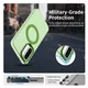 Samsung Galaxy A56 / A36 Hoesje MagSafe Backcover Semi-Transparant & Groen afbeelding 4
