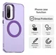 Samsung Galaxy A56 / A36 Hoesje MagSafe Backcover Semi-Transparant & Paars afbeelding 2