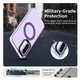 Samsung Galaxy A56 / A36 Hoesje MagSafe Backcover Semi-Transparant & Paars afbeelding 4