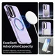 Samsung Galaxy A56 / A36 Hoesje MagSafe Backcover Semi-Transparant & Paars afbeelding 6