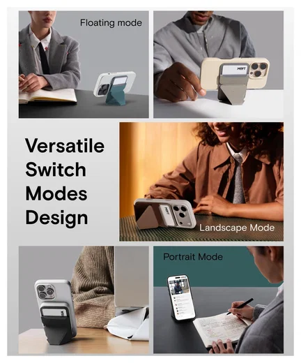 MOFT MOVAS Snap-On MagSafe Kaarthouder Vegan Leer Pasjeshouder Bruin afbeelding 5