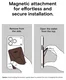 MOFT MOVAS Snap-On MagSafe Kaarthouder Vegan Leer Pasjeshouder Bruin afbeelding 9
