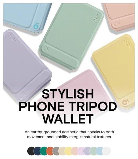 MOFT Tripod Wallet MOVAS MagSafe Kaarthouder met Uitklapbare Standaard Paars afbeelding 8