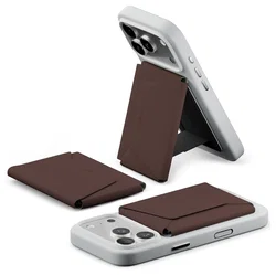 MOFT Snap Field Wallet MagSafe Kaarthouder voor 8 Pasjes Portemonnee Bruin afbeelding