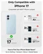 MOFT MOVAS Snap iPhone 17 Hoesje MagSafe Vegan Leer Back Cover Lichtblauw afbeelding 2