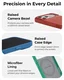 MOFT MOVAS Snap iPhone 17 Hoesje MagSafe Vegan Leer Back Cover Lichtblauw afbeelding 4