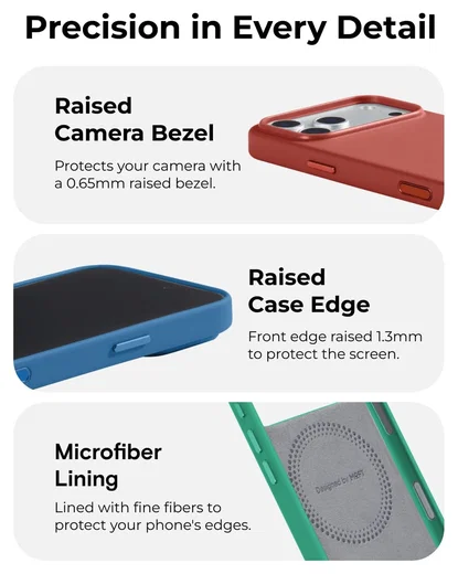 MOFT MOVAS Snap iPhone 17 Pro Hoesje MagSafe Vegan Leer Back Cover Bruin afbeelding 4