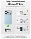 MOFT MOVAS Snap iPhone 17 Pro Hoesje MagSafe Vegan Leer Back Cover Lichtblauw afbeelding 2