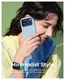 MOFT MOVAS Snap iPhone 17 Pro Max Hoesje MagSafe Leer Back Cover Lichtblauw afbeelding 7