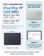 MOFT Dynamic Folio iPad Pro 11 (2024/2025) Hoes Book Case met Standaard Navy afbeelding 2