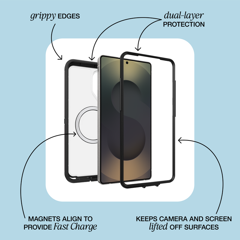 OtterBox Defender Pro XT Samsung S26 Ultra Hoesje Magnetic Blauw Transparant afbeelding 3