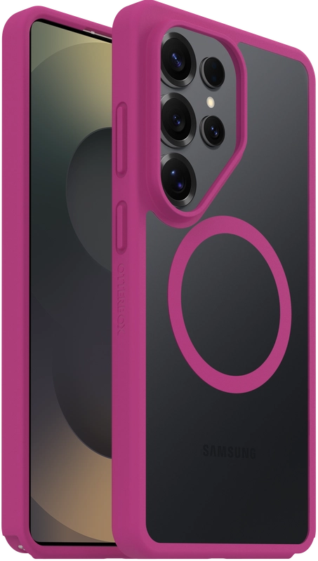 OtterBox React Samsung S26 Ultra Hoesje Magnetic Back Cover Roze Transparant afbeelding 1