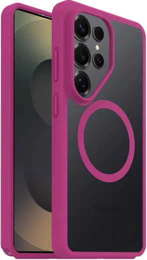 OtterBox React Samsung S26 Ultra Hoesje Magnetic Back Cover Roze Transparant afbeelding 1