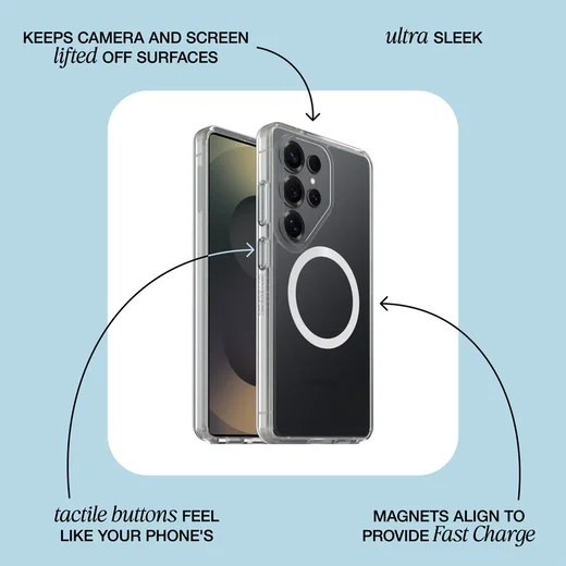 OtterBox Symmetry MagSafe Samsung Galaxy S26 Hoesje Back Cover Transparant afbeelding 3