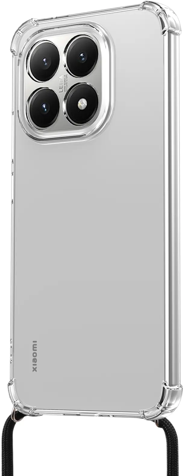 Xiaomi 15T Hoesje met Koord Schokbestendig TPU Transparant afbeelding 3