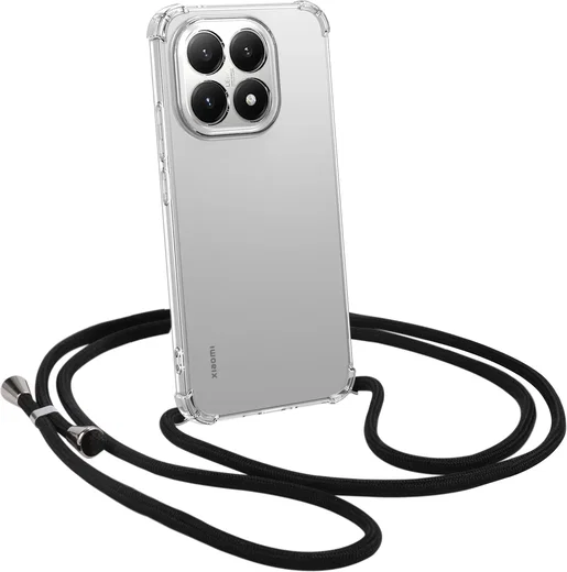Xiaomi 15T Hoesje met Koord Schokbestendig TPU Transparant afbeelding 1